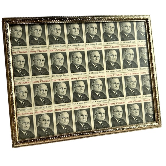 Pane of 32 Harry Truman 8 cent Stamps - Picture 1 of 4